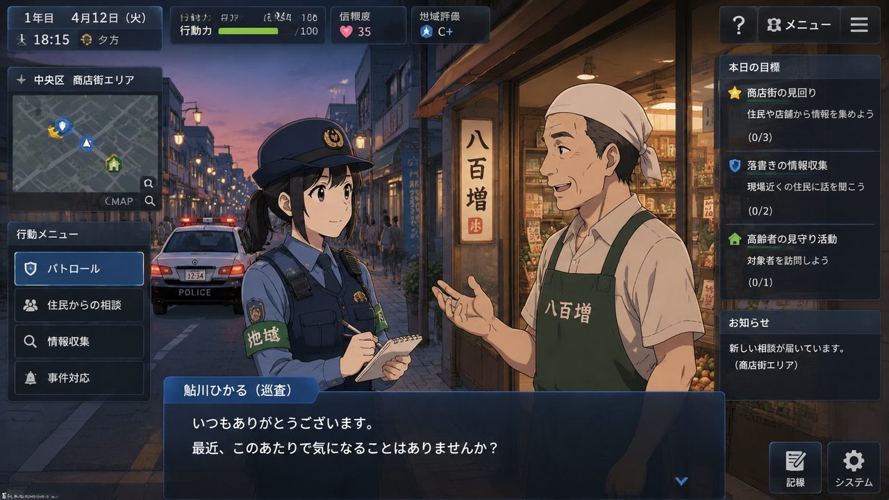 极道无赖EX 女警鮎川光 城市巡逻 画面 1