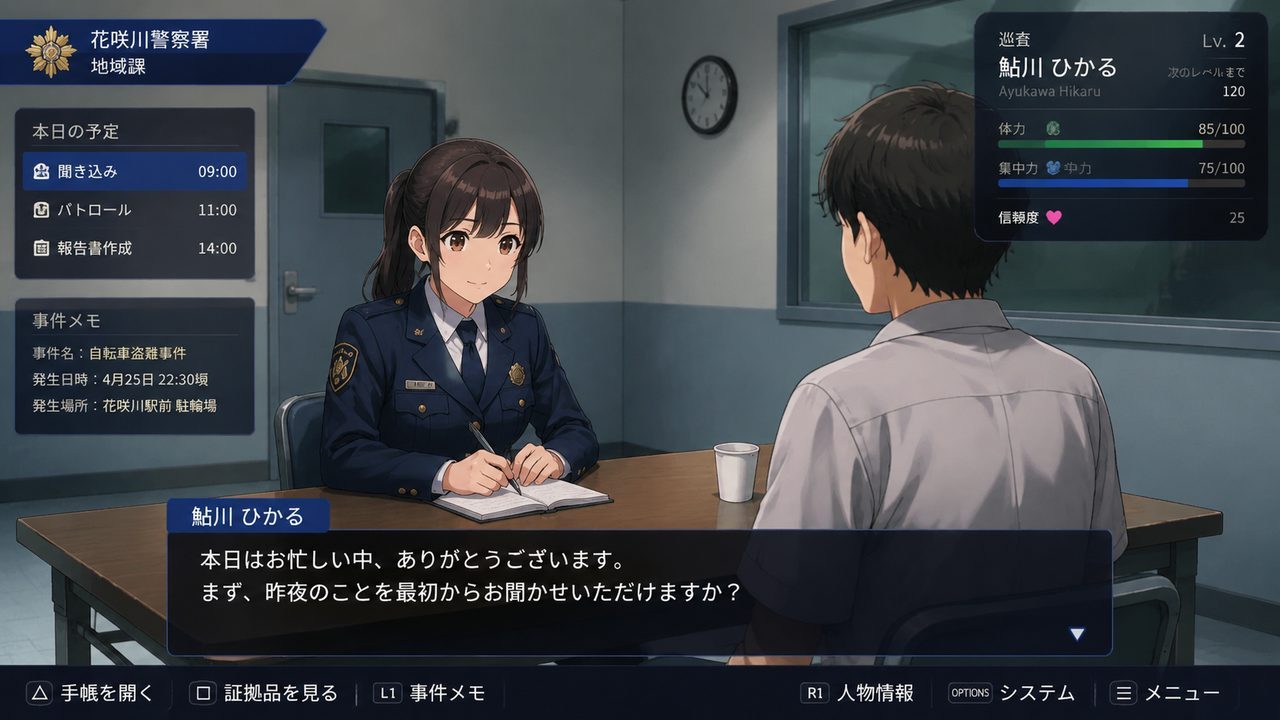 极道无赖EX 女警鮎川光 探索场景 演示图 5