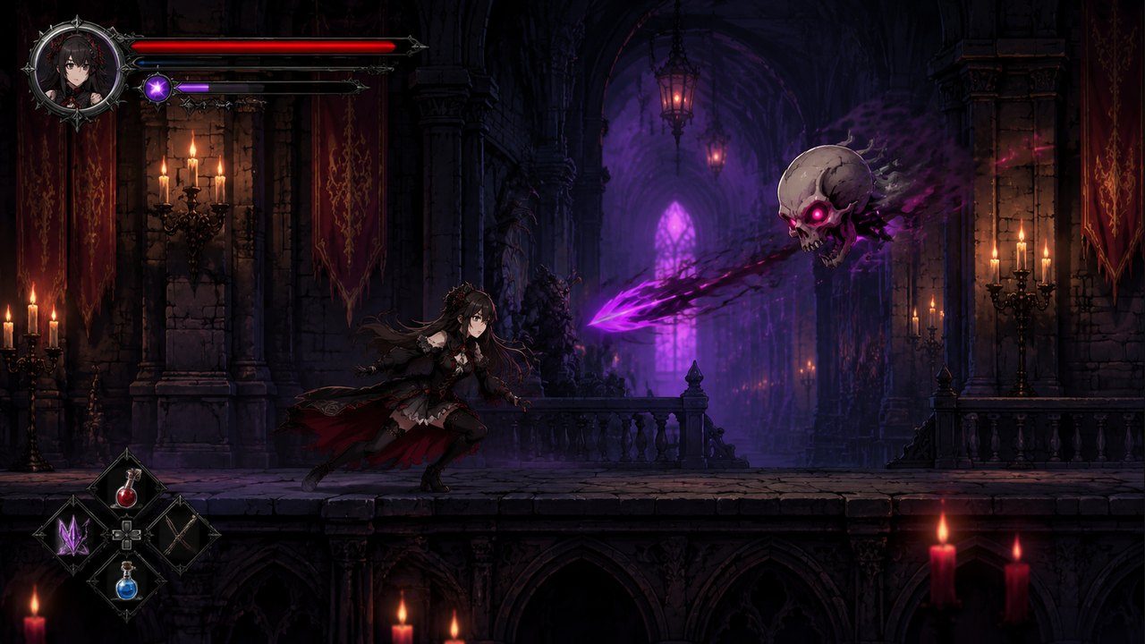 哥特少女勇闯恶魔城2 角色路线 预览图 8