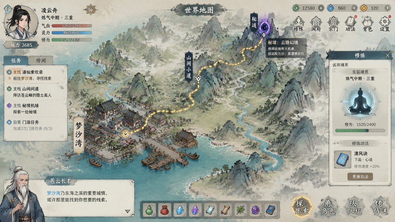 谪仙索欢录 安卓游戏 玩法截图 2